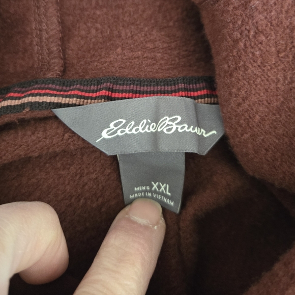 Lnwot Eddie Bauer XL Men's Burgandy Hoodie. - Picture 3 of 6
